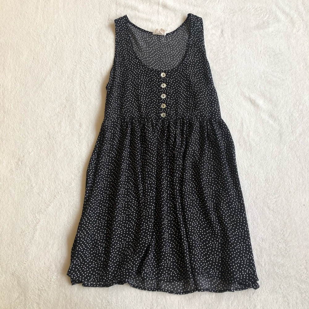 Polka dot flowy dress